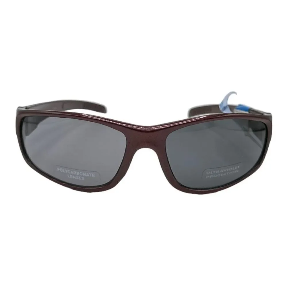 Sunglasses Classic maroon polycarbonate lenses, ultraviolet protection